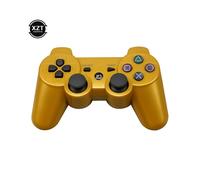 (golden) Gamepad Wireless Bluetooth-compatib Joystick Console for Sony PS3 Controller