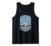Golden Gate Bridge California Night Sky Travel Landmark Tank Top