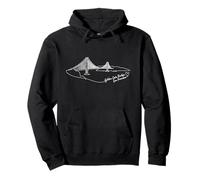 Golden Gate Bridge, California Signature Heart Art Souvenir Pullover Hoodie