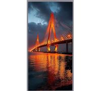 Golden Gate Bridge Diamond Painting San Francisco Diamond Art Kits Adults Beginners DIY 5D Square Drill Crystal Art Rhinestone Gem Dots Embroidery Paintings Crafts, Home Wall Decor 80x160cm xd29-m5