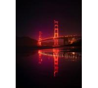 Golden Gate Bridge DIY 5D Diamond Art 100x135cm, Landscape Diamond Painting Kits, Square Full Drill Crystal Art Kits for Adults Beginners, DIY Cross Stitch Embroidery Crafts Pictures, Home Decor 8-608