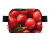Golden Gate Bridge Fanny Pack Crossbody Waist Bag Pack Waterproof Mini Belt Bag Bum Hip Bag for Men Women, Red Round Fruits, One Size