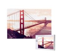 Golden Gate Bridge Jigsaw Puzzles for Adults 2000, Landscape Large Wooden Puzzles for Adults, Funny/Difficult/Impossible/Challenging Decompression Games, As a Birthday for Women 2T-654