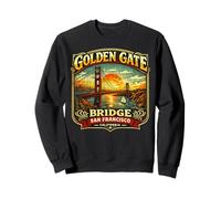 Golden Gate Bridge s Vintage San Francisco s Retro Art Sweatshirt