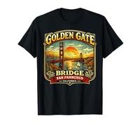 Golden Gate Bridge s Vintage San Francisco s Retro Art T-Shirt