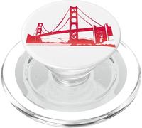 Golden Gate Bridge San Francisco Landmark Sketch Art PopSockets PopGrip for MagSafe