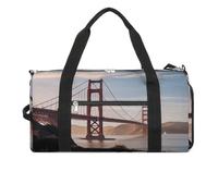 Golden Gate Bridge1 Gym Bag,Waterproof Travel Duffle Bag with Shoe Wet Compartment Tactical Backpack Large Capacity Weekender Overnight Bags for Sports Fitness