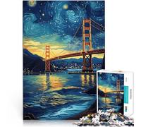Golden Gate Bridge1000 Piece Puzzle For teenagers for Educational Game Challenge Toy for is ideal as a gift for the whole family 38x26cm