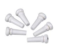 Golden Gate F-0024 Acoustic Guitar End Pins - White - Dozen