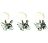 Golden Gate F-2000 Acoustic Guitar Tuners - 6 Individual (3+3) - Chrome