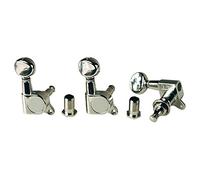 Golden Gate F-2080 Acoustic Guitar Tuners - 6 Individual (3+3) - Nickel