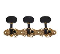 Golden Gate F-2113 Deluxe Classical Guitar Tuners - 2 Planks (3+3) - Gold & Black
