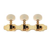 Golden Gate F-2114 Deluxe Classical Guitar Tuners - 2 Planks (3+3) - Gold & Black