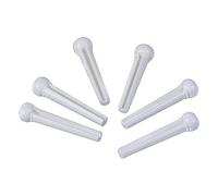 Golden Gate F-3611 Acoustic Guitar Bridge Pins - White - Set of 6