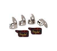 Golden Gate GP1-3T Thumb & Finger Pick Pack - Stainless Steel/Mock Tortoise - Medium