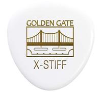 Golden Gate MP-124 Rounded Triangle Shape Guitar Picks, 1.5 mm Thickness, White