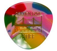 Golden Gate MP-327 Deluxe Flat Pick - Rounded Triangle - Stiff - Clown Barf - Dozen