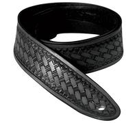 Golden Gate SG-5313 Shelton Leather Guitar Strap - Ebony Black