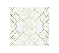 Golden Geo Pattern Splash Back Benjamin Tate Design Natural One Size