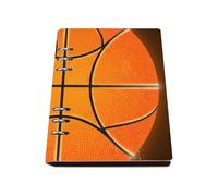Golden Geometric Basketball Notebook, Pu Leather Notebooks A5, Lined Paper Spiral Bound Notebook 180Pages/90Sheets, Notepads A5 for Home, Notepad for Women, Office Paper Products Journal Diary