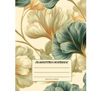 Golden Ginkgo Composition Notebook - 200 Pages, College Ruled