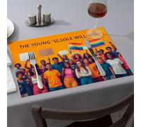 Golden Girls Gifts Young Voices Lead The Change Dining Place Mats Kitchen & Table Linens Table Cloth(1PCS)