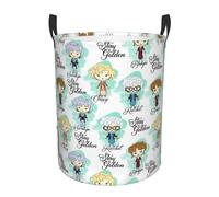 Golden Girls Laundry Basket Golden Girls Merchandise Foldable Waterproof Laundry Hamper Clothes Storage Bucket Toy Organizer for Bathroom Bedroom Large 62.8 Liters