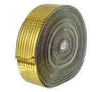 Golden Glass Fiber Mosaic Wall Stickers with Self Adhesive Backing