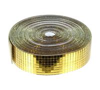 Golden Glass Mirrors Tiles Self Adhesive Wall Sticker Roll for Home