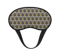 Golden Glitter Christmas Tree Sleep Mask 100% Light Blocking Eye Mask for Sleeping, Sleep Mask for Unisex for Travel/Nap