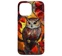 Golden Glow Owl with Autumn Leaf Highlights Case for iPhone 13 Pro Max