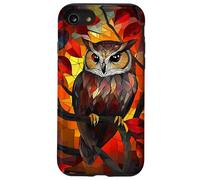 Golden Glow Owl with Autumn Leaf Highlights Case for iPhone SE (2020) / 7/8