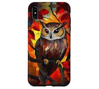 Golden Glow Owl with Autumn Leaf Highlights Case for iPhone XS Max