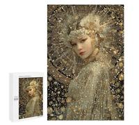 Golden Goddess Portrait Puzzle 1000 Teile Schwer Puzzle Spielzeug Lernspiel Impossible Herausforderungsspielzeug Für Erwachsene Kinder 1000 PCS