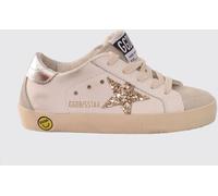 GOLDEN GOOSE Boy's Super-Star Leather Sneakers with Glitter Logo - Size: 31 - female