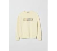 GOLDEN GOOSE Cotton Blend Crewneck Sweatshirt with Logo - Size: 12 - male