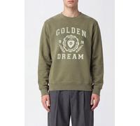 GOLDEN GOOSE Crewneck Cotton Sweatshirt with Contrasting Logo - Size: L - male