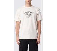GOLDEN GOOSE Crewneck Cotton T-shirt with Printed Logo - Size: XXL - male