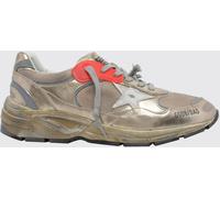 GOLDEN GOOSE Dad-Star Laminated Leather and Mesh Distressed Trainers - Size: 42 - male