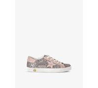 Golden Goose Girls Bronze Com Kids' Super Star Glitter-embellished Woven Low-top Trainers Eur 32 / 13 Uk Kids