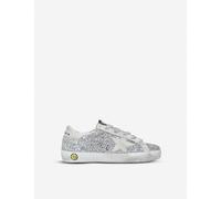 Golden Goose Girls Silver (silver) Kids Superstar R8 Glitter-embellished Leather Trainers 6-9 Years Eur 29 / 11 Uk