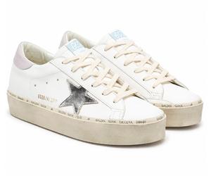 Golden Goose Hi Star Classic Leather Platform Sneakers Trainers Low Top, White
