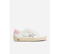 Golden Goose Kids Golden Goose Girls Leather Super Star Trainers in White - White - EU 33 UK 1