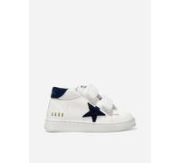 Golden Goose Kids June Leather Star Trainers in White - White - EU 24 UK 7