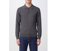 GOLDEN GOOSE Long-Sleeved Knitted Wool Polo Shirt with Four-Button Placket - Size: L - male