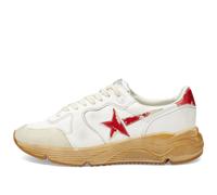Golden Goose Men's Running Sole Sneaker White/Red/Blue