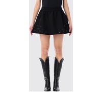 GOLDEN GOOSE Sequined Cotton Mini Skirt - Size: 42 - female
