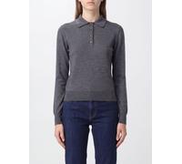 GOLDEN GOOSE Slim Fit Virgin Wool Long-Sleeved Knitted Polo - Size: S - female