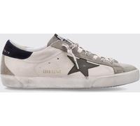 GOLDEN GOOSE Super-Star Distressed Cowhide Leather Sneakers with Contrast Logo - Size: 40 - male