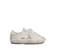 Golden Goose Super-Star Ski in light gray nylon with metallic leather - Grey 37-38-39-40-41